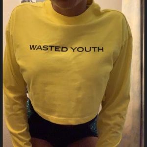 Wasted youth crop top